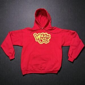 Retro Wild’n Out Hoodie Mens Red Yellow Logo Hip-Hop Nick Canon Size L